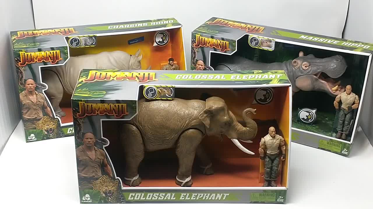 Jumanji ~ Jungle In A BIGGER Box ~ Charging Rhino ~ Massive Hippo ~ Colossal Elephant