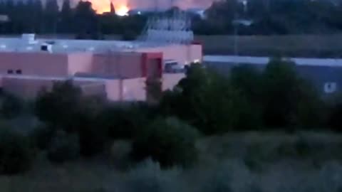 Explosions started to occur at an ammunition depot in occupied Donetsk