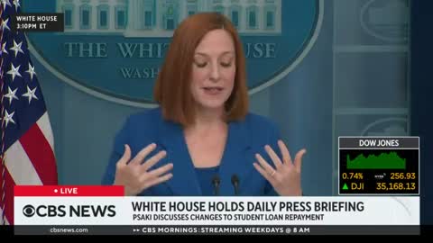 Psaki: "The president was answering the question quite literally, which means ... we are not implementing the mask mandate because of the court order which we disagree with"