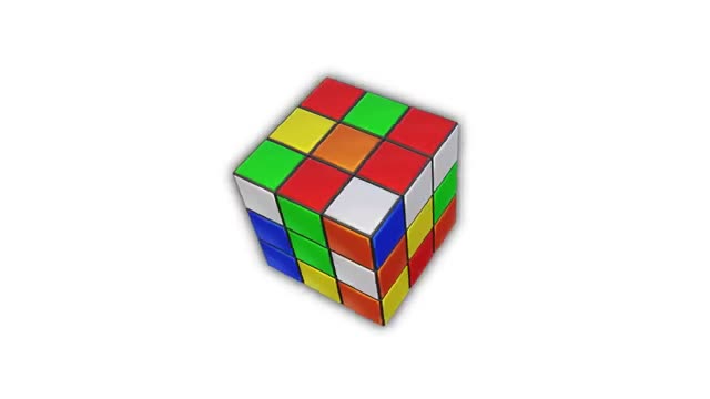 Rubik's cube en 3D - 3x3x3 - Animation 3D ( create with Blender 2.82 )