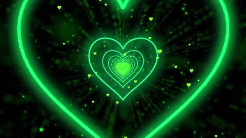 161. Heart Background🤎Brown Heart Heart Tunnel Neon Lights Love Heart