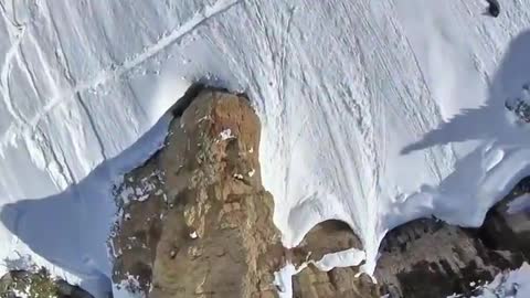 Outdoor snow mountain skiing