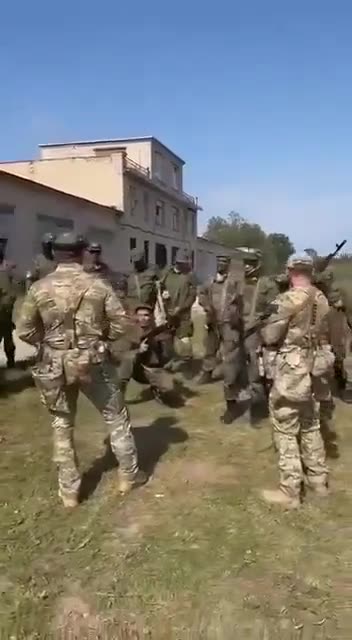 Cuban mercenaries in the ranks of the Russian occupation army.