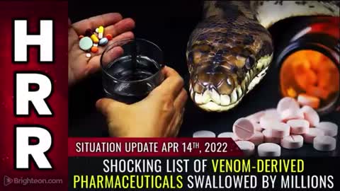 Shocking list venom bites from pharmaceutical, swallowed by millions