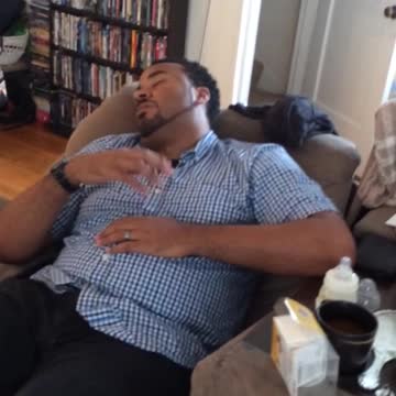 Daddy Burping an Air Baby