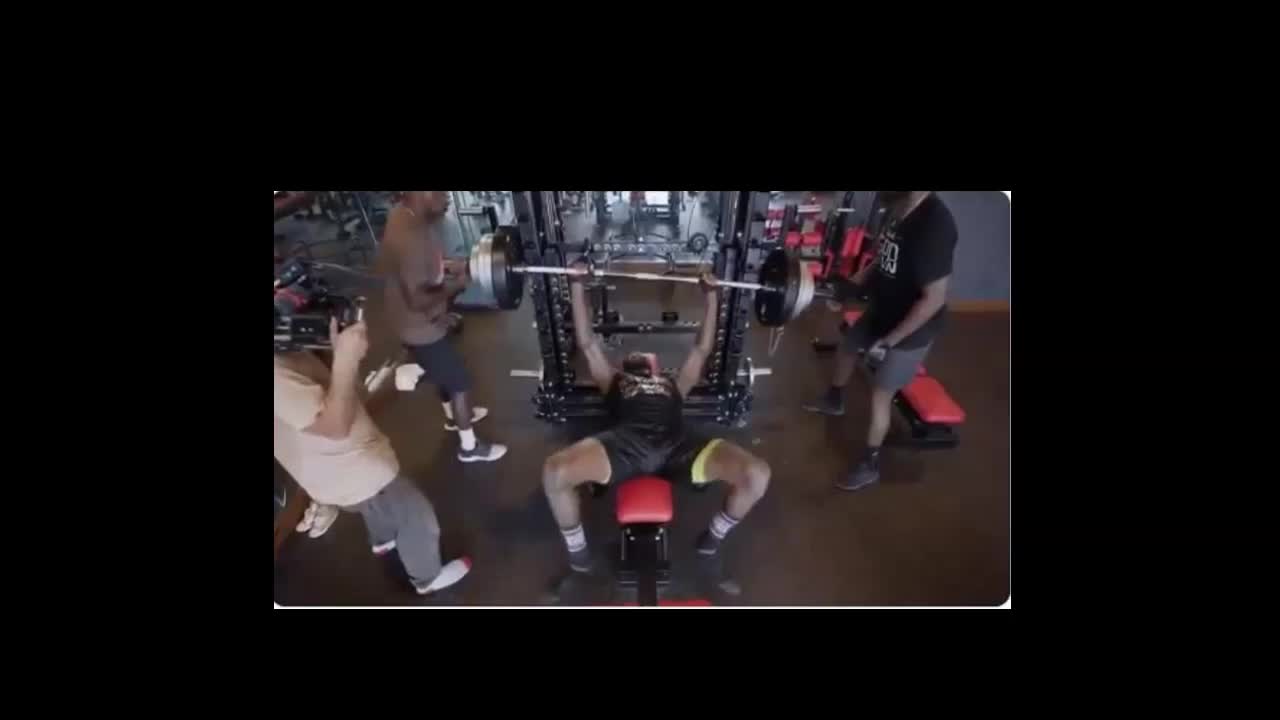 Deonte Wilder Bench Pressing 310