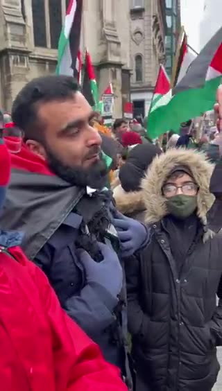 London protest today: Islamic terrorist supporter says Hamas '' is the resistance''