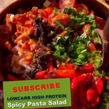 Italian Spicy Pasta Salad Recipe! #ketorecipes