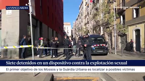 Siete detenidos en un dispositivo contra la explotación sexual en Barcelona