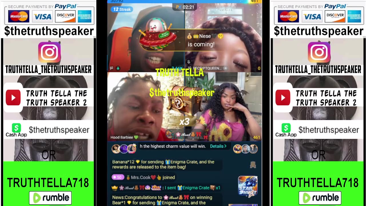 DAREALSUPABIHH TEAM PK WITH RECEIPTQUEEN, HOODBARBIE & MORE