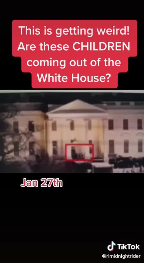 Children getting rescued from under the White House from DC tunnels