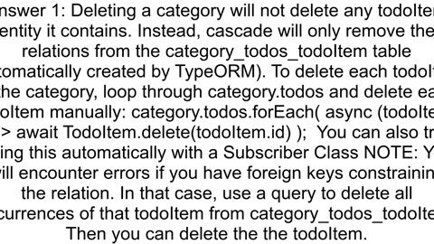 How to delete relation data in many to many using Typeorm