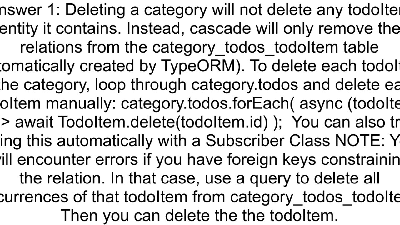 How to delete relation data in many to many using Typeorm