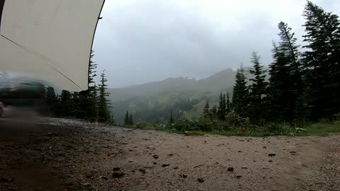 5+minutes of rain under a tarp in colorado