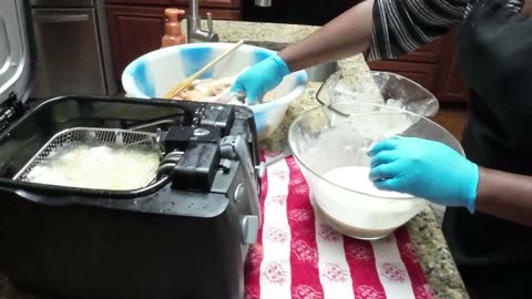 Extra Crispy Buttermilk Fried Chicken | Shopping at Naval Air Station Commissary #chicken #vlog