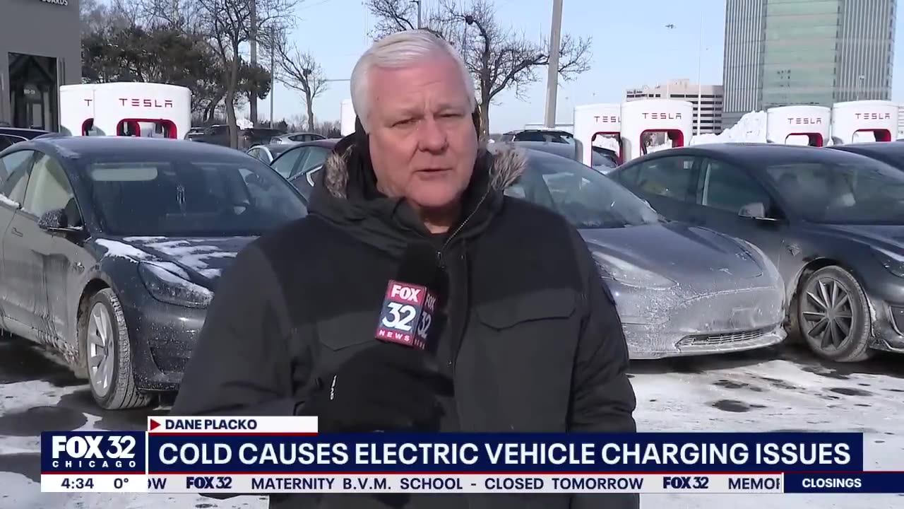 Global Warming’s Bitter Cold Leaves A Graveyard Of Electric Vehicles In Chicago