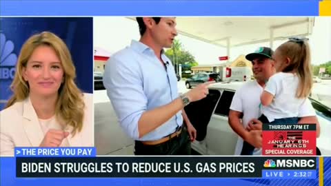 MSNBC reporter asked a Miami voter if gas prices will affect how he votes in 2022 and 2024.