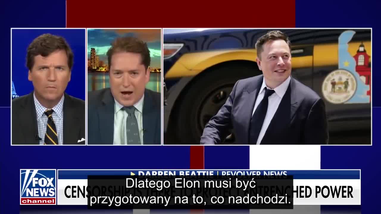 Fox News | Jeśli Elon Musk przejmie Twitter to wypowie wojnę reżimowi | Napisy PL