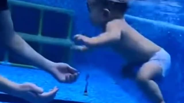 Baby swimming pool.cute Baby