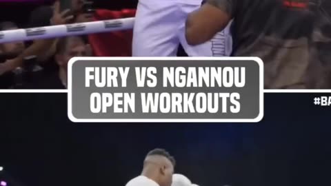 Tyson Fury Vs Francis Ngannou open workouts
