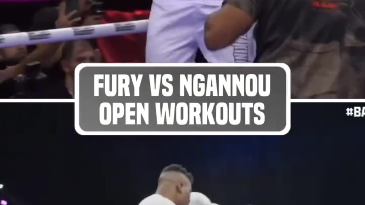 Tyson Fury Vs Francis Ngannou open workouts