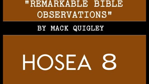 Book of Hosea (ch 8)