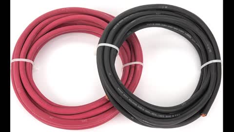 Review: EWCS 1/0 Gauge Premium Extra Flexible Welding Cable 600 Volt - Combo Pack - Black + Red...