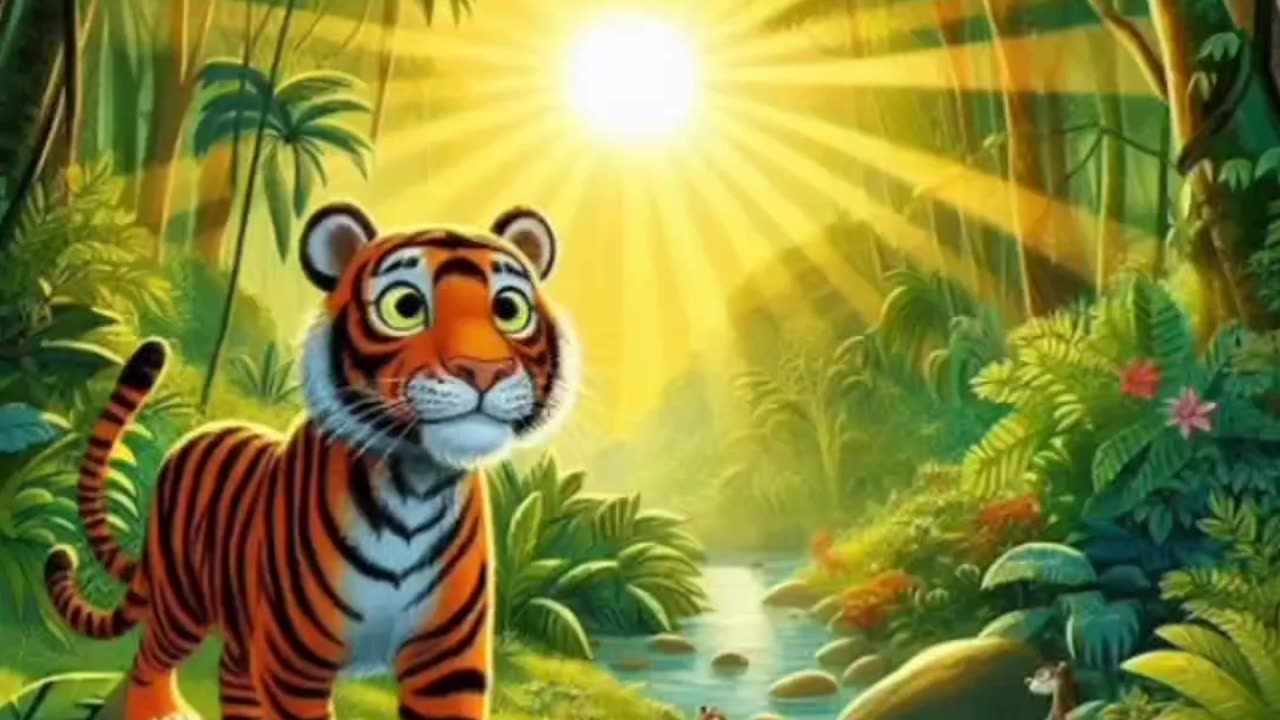 Smart tiger in the forest