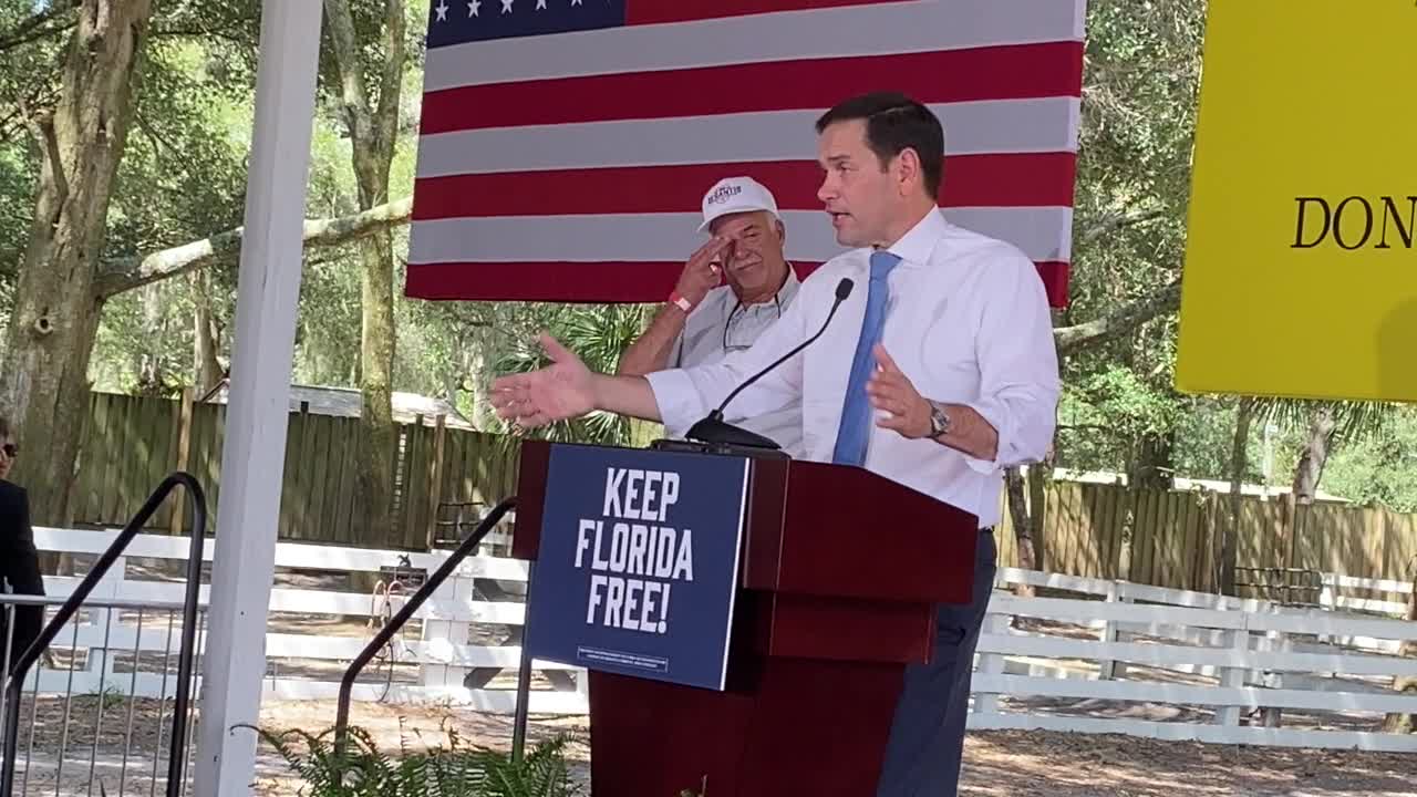 SENATOR MARCO RUBIO AT THE KEEP FLORIDA FREE RALLY