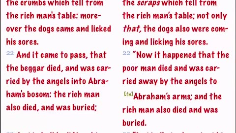 The Rich man will be tormented in captivity