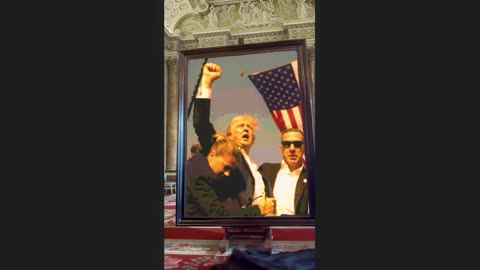 Unveiling of Portrait of Trump Assassination Attempt