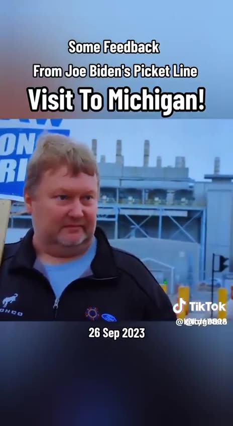 Some Feedback For Biden From Michigan Picket Line