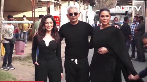 Yami Gautam And Neha Dhupia On Publicity Duty