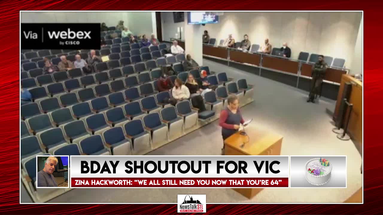 Vic Porcelli got a birthday shoutout at yesterday's County Council meeting