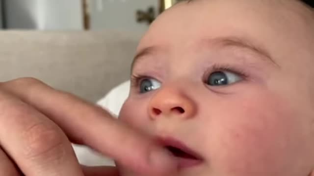 Cute Baby try not to smile Challenge