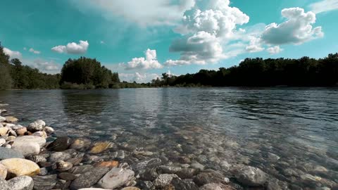 Clouds and water