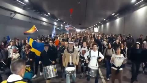 demonstration against restrictions in Germany