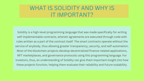 The Complete Guide to Solidity Development for Investors