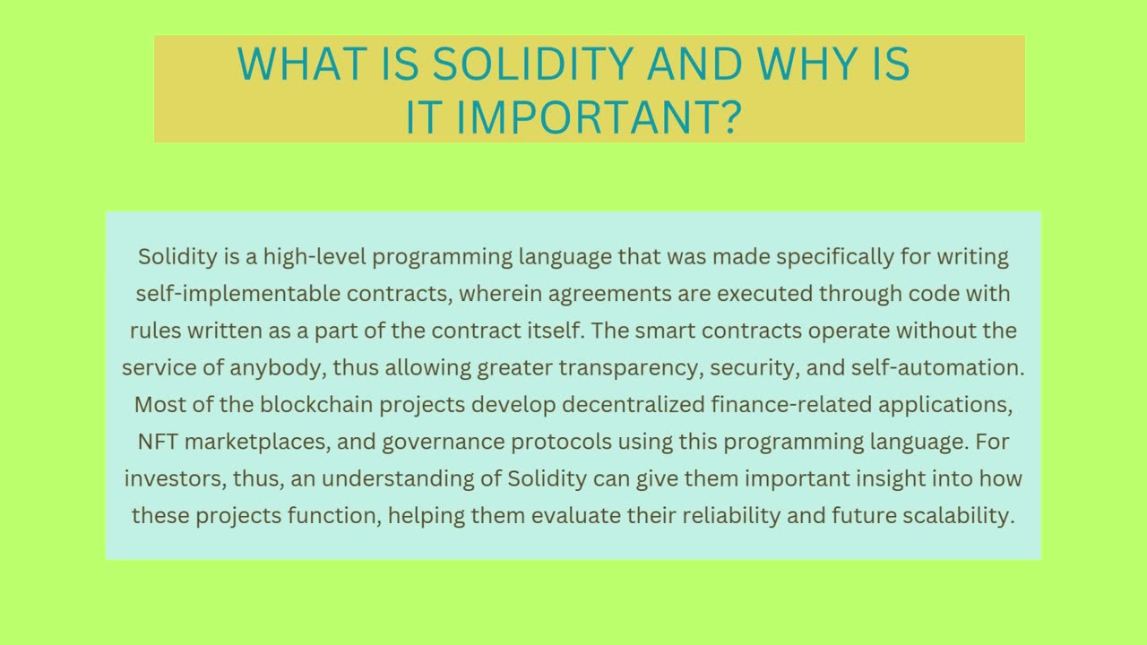 The Complete Guide to Solidity Development for Investors