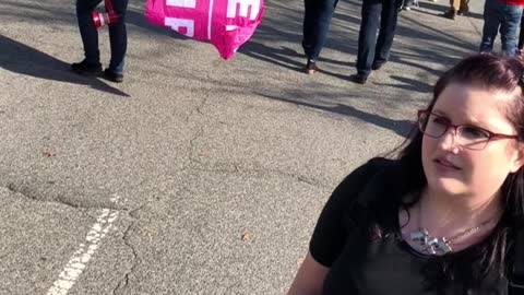 Buddhist monk maga march