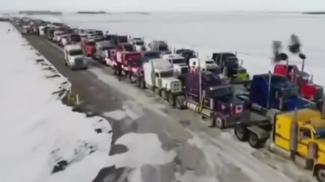 Ottawa, Canada - Freedom Convoy - Lots and lots of trucks