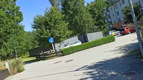 Jimmy cyklar från Marieberg 11 Aug. 2020