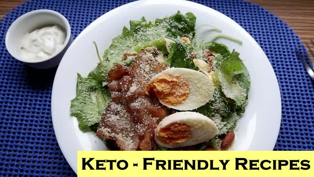 Keto Bacon Salad with Ranch Dressing