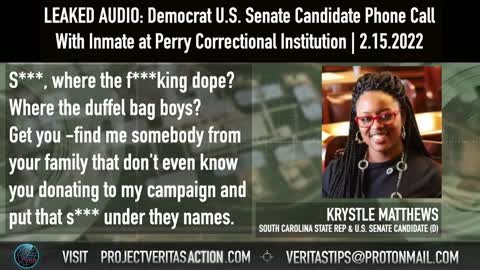 Leaked Call With Inmate Reveals SC Democrat State Rep & Senate Candidate