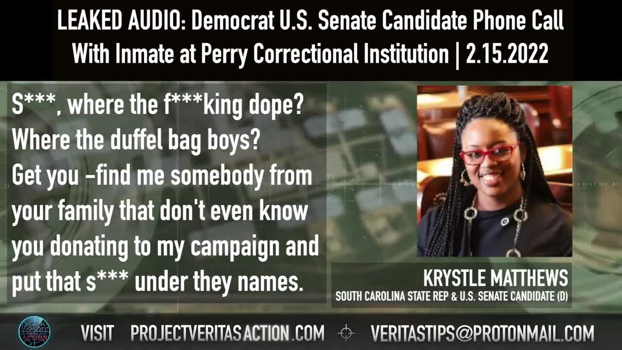 Leaked Call With Inmate Reveals SC Democrat State Rep & Senate Candidate