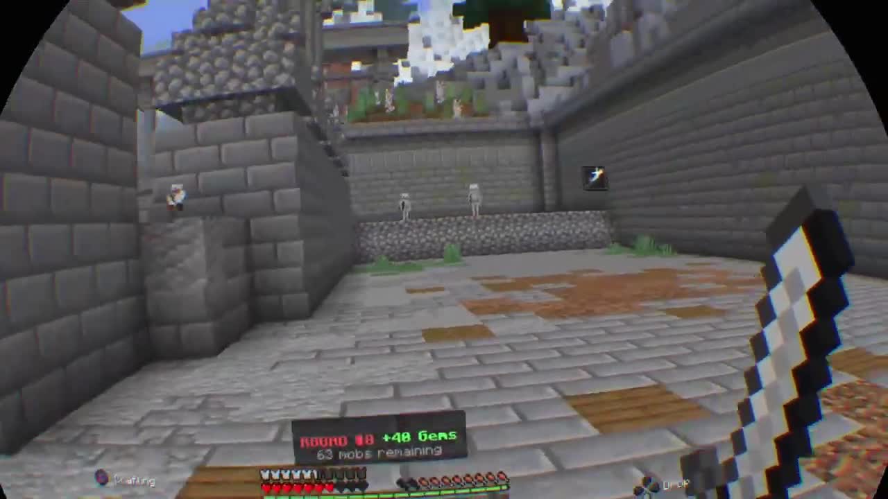 (Starting) (Testing Video) Gameplay Minecraft (Mob Arena) PSVR