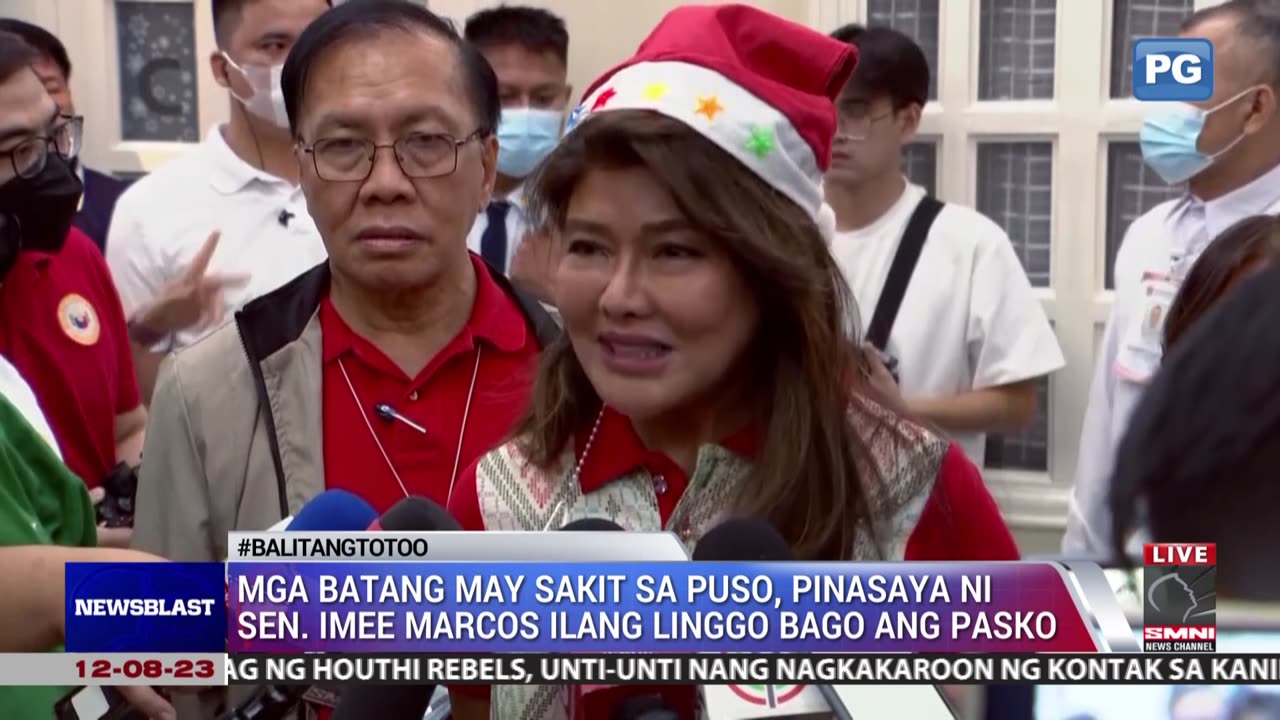 Mga batang may sakit sa puso, pinasaya ni sen. Imee marcos ilang linggo bago ang Pasko