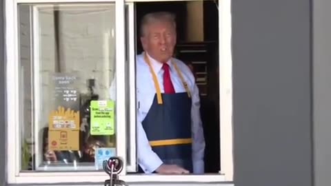 PRESIDENT TRUMP WORKING MCDONALDS VIDEO2 #TRUMP24