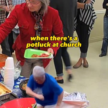 When there's a potluck at church..