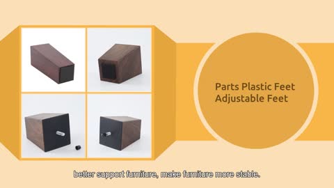 Huicun Manufacture Modern Design Furniture Parts Plastic Feet